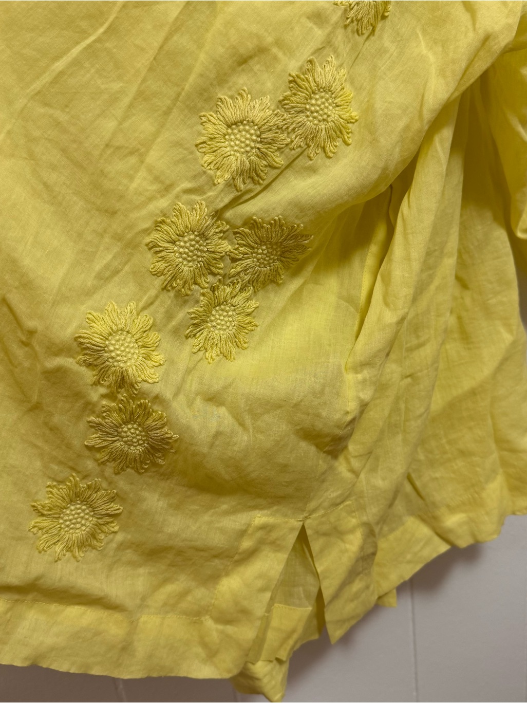 Innika Choo Smocked Frida Dress 1 Nwt Yellow — image 7 of 8